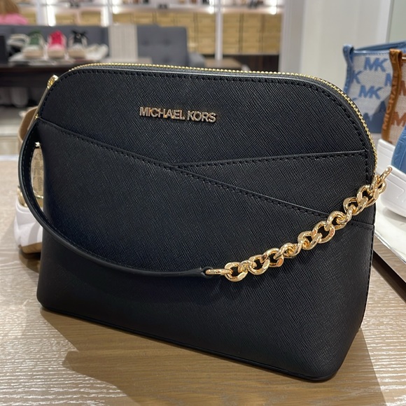 MICHAEL KORS 
Jet Set Travel Medium Dome Crossbody Bag XCROSS XBODY
Black 
NWT - Picture 2 of 16